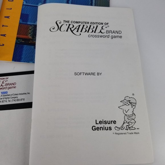 Scrabble PC Computer Game 5 1/4" Floppy Disk Word Spelling Crossword Family - Picture 6 of 12